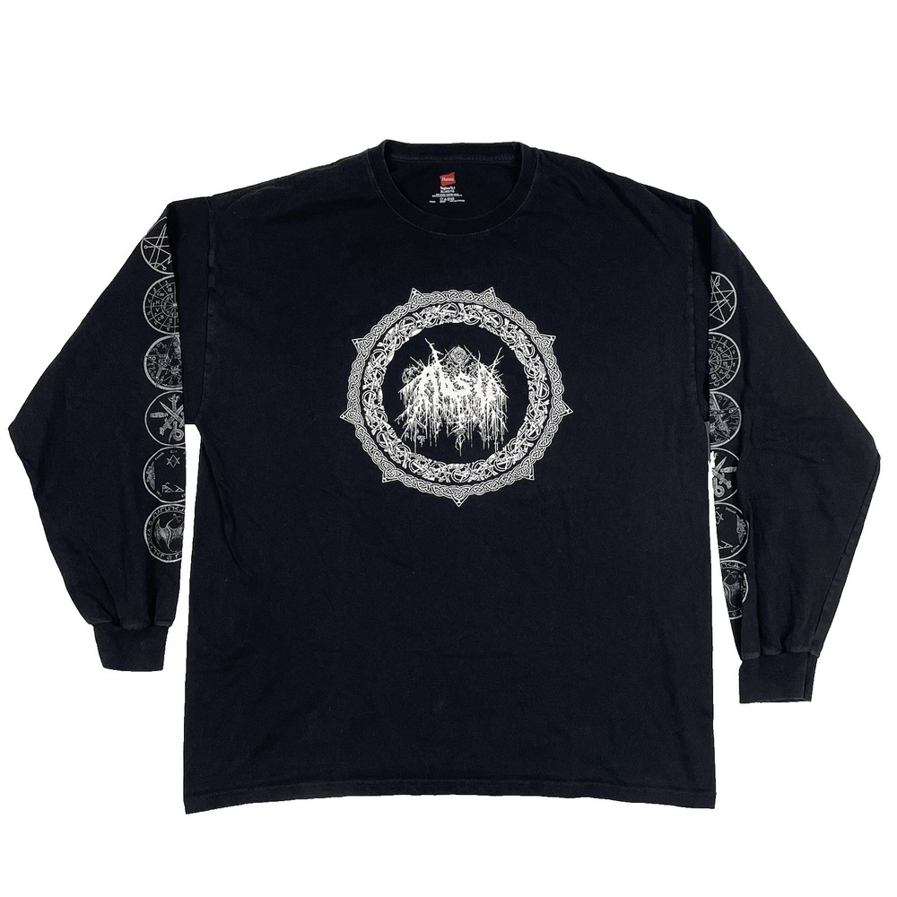 Absu Tour Shirt Mens XL Vintage Y2K Long sleeve Black Metal band Tee 2009 2000s